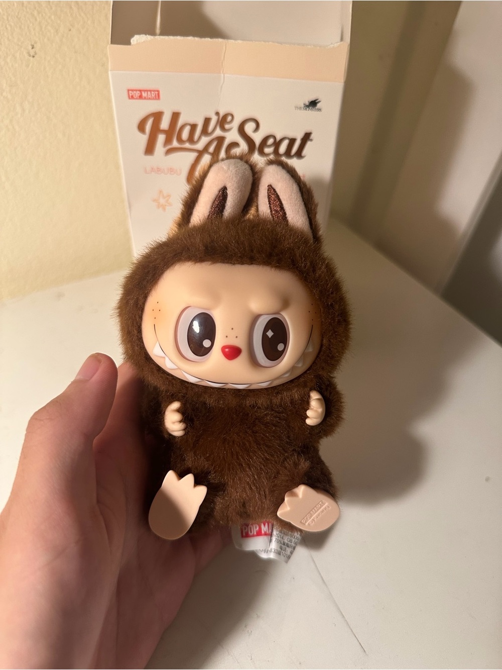 POP MART The Monsters DuoDuo Have a Seat - Brown Secret Labubu Vinyl Pendant